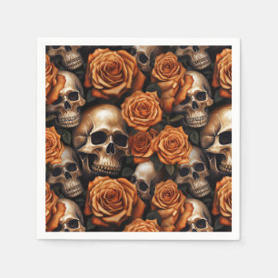 Guardanapo De Papel A Design 9 da Série Skull e Rosa