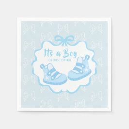 Guardanapo De Papel A fita arco é um menino