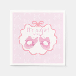 Guardanapo De Papel A fita arco é uma garota