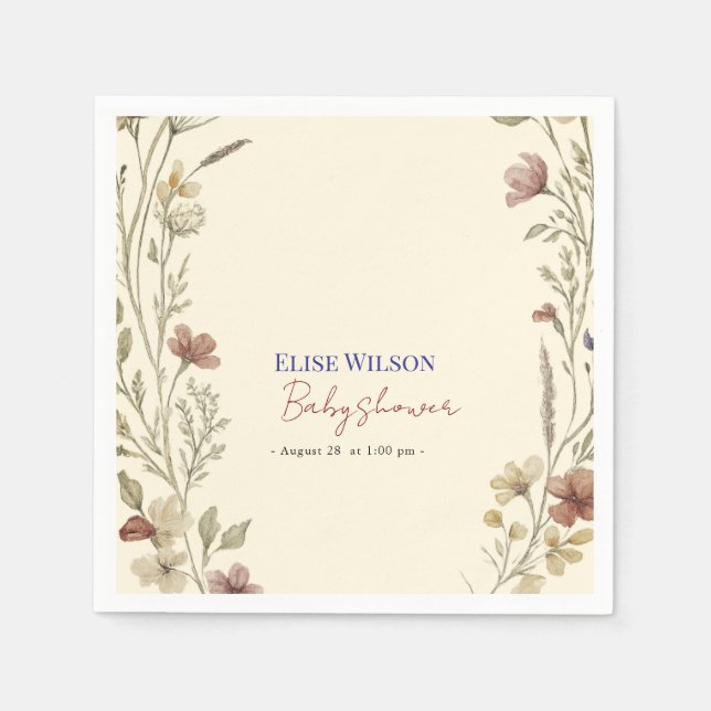 Guardanapo De Papel A flor doce está a caminho (Frente)