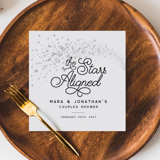 Guardanapo De Papel A Fotografar Estrelas Alinhadas Chá Casais (Criador carregado)