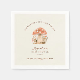 Guardanapo De Papel A Fun Little Guy is on the Way Baby Shower 