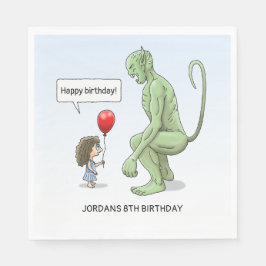 Guardanapo De Papel A Garota e Goblin