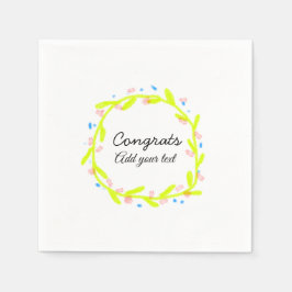 Guardanapo De Papel A graduação mínima simples de parabéns adiciona