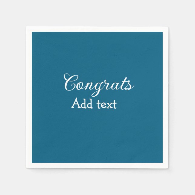 Guardanapo De Papel A graduação mínima simples de parabéns adiciona (Frente)