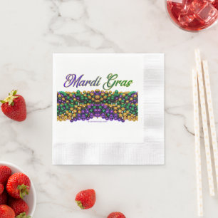 Guardanapo De Papel A imagem icônica do SlipperyJoe com tema Mardi Gra