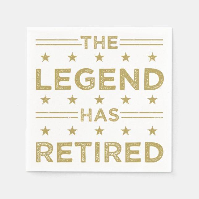 Guardanapo De Papel A Lenda Se Aposentou (Frente)