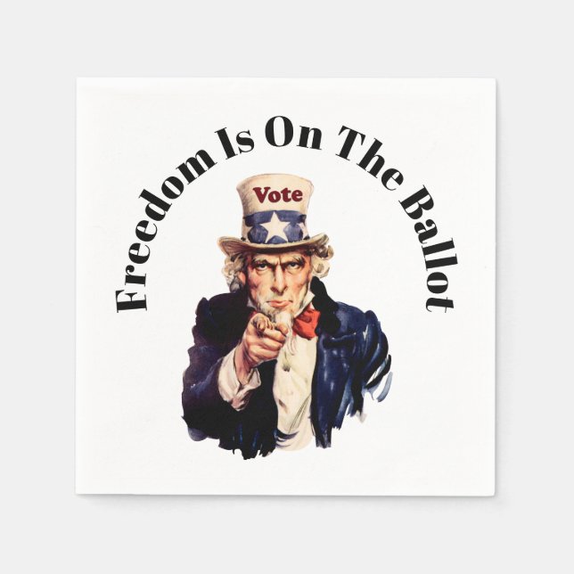 Guardanapo De Papel A Liberdade Está No Balanço De 2026 (Frente)