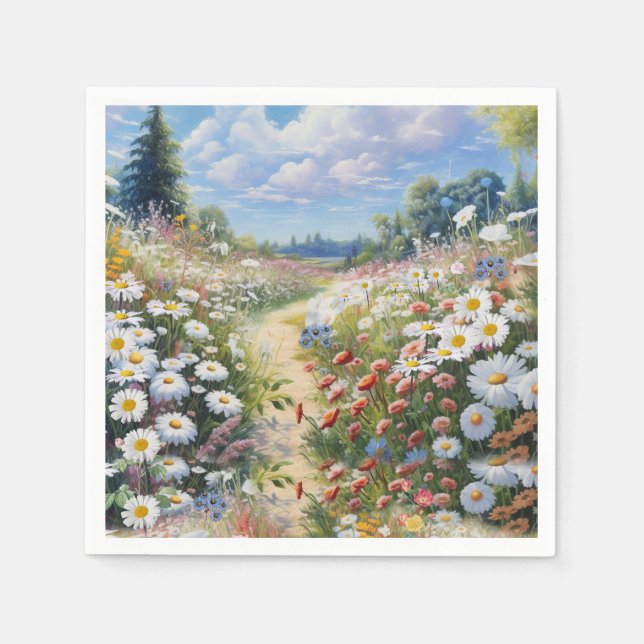 Guardanapo De Papel A Língua das Flores (Frente)