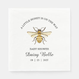 Guardanapo De Papel A little Honey Is On The Way Baby Shower Napkins