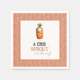 Guardanapo De Papel A Little Sprout on the Way Baby Shower Napkins