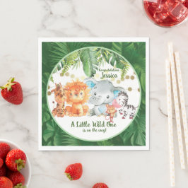 Guardanapo De Papel A Little Wild One Is On the Way