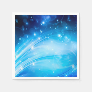 Guardanapo De Papel A luz do norte Stars o azul + seus texto & ideias