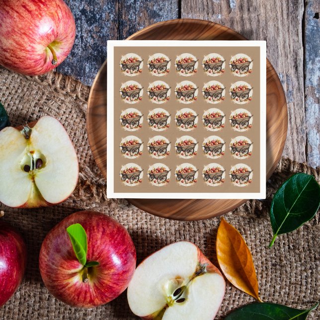 Guardanapo De Papel A Maçã Do Nosso Chá de fraldas De Olhos (Criador carregado)