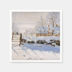 Guardanapo De Papel A Magpie, Monet, A Pintura Familiar