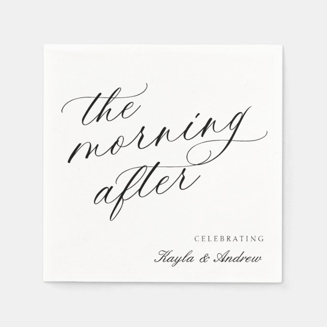 Guardanapo De Papel A Manhã Depois De Casar Brunch Napkins (Frente)