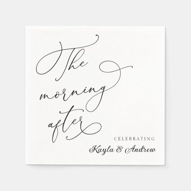 Guardanapo De Papel A Manhã Depois De Casar Brunch Napkins (Frente)