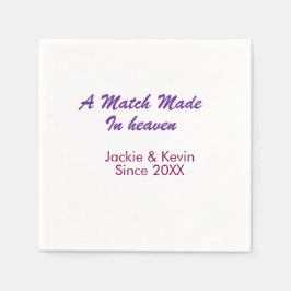 Guardanapo De Papel A match made in heaven purple mauve since year nam