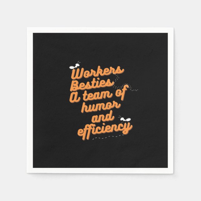 Guardanapo De Papel A melhor base de trabalho do mundo ajuda emocional (Frente)