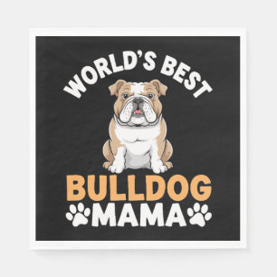 Guardanapo De Papel A Melhor Mama de Bulldog do Mundo