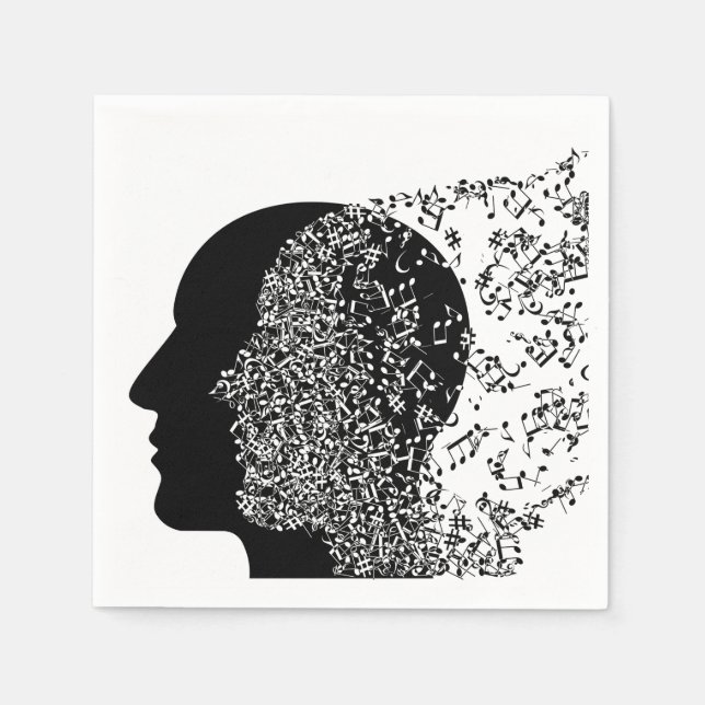 Guardanapo De Papel A Mente da Música (Frente)