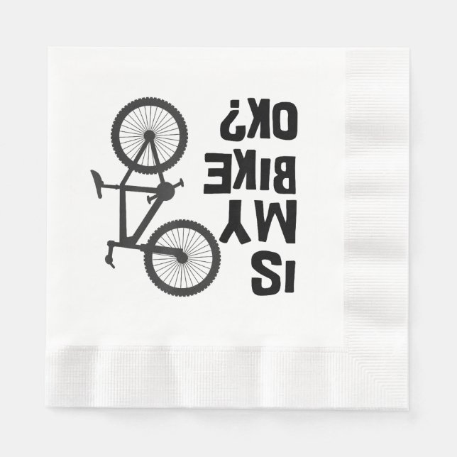 Guardanapo De Papel A Minha Bicicleta Está Engraçada? (Frente)