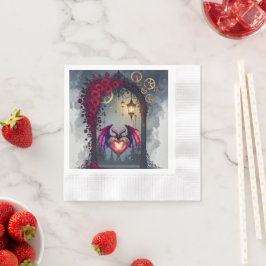 Guardanapo De Papel A Moonlit Invitation –Love Turns the Gears of Time