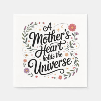 Guardanapo De Papel A Mother's Heart Holds The Universe