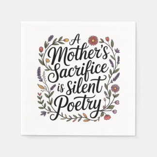 Guardanapo De Papel A Mother's Sacrifice Is Silent Poetry