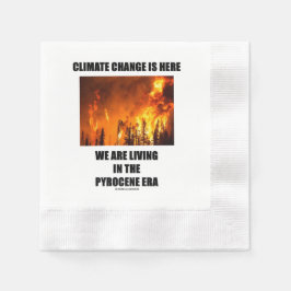 Guardanapo De Papel A Mudança Climática Está Aqui Estamos Vivendo na E