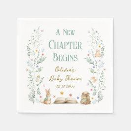 Guardanapo De Papel A New Chapter Baby Shower