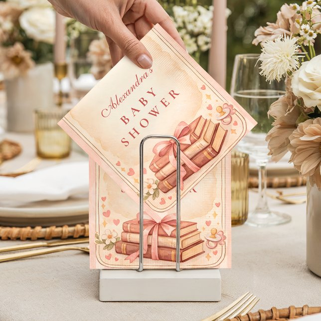Guardanapo De Papel A New Chapter Storybook Baby Shower (Criador carregado)