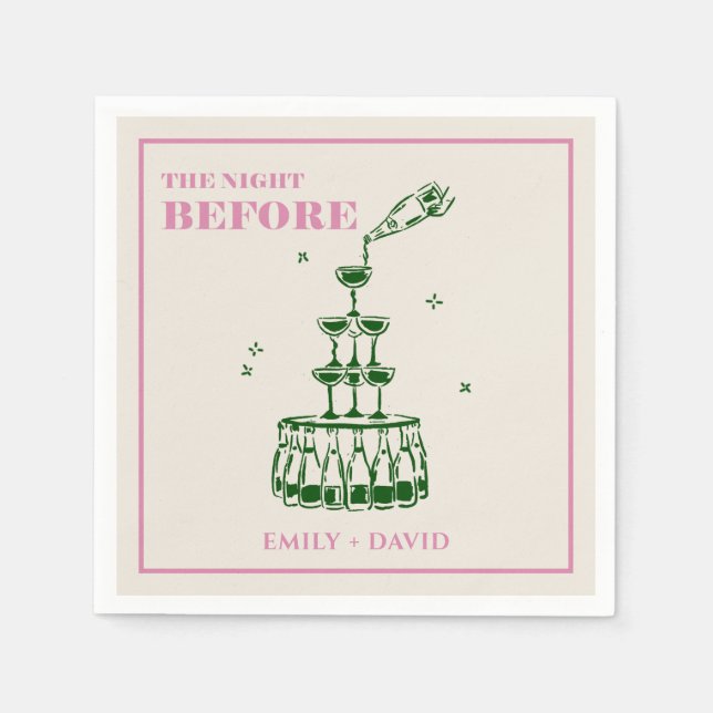 Guardanapo De Papel A Noite Antes do Casamento de Napkins (Frente)