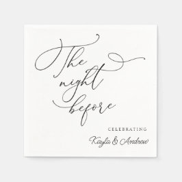 Guardanapo De Papel A Noite Antes do Ensaio De Casamento Janta Napkins