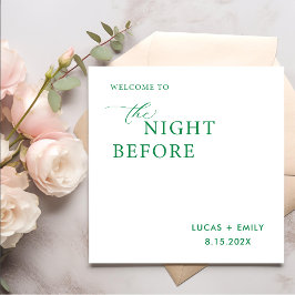 Guardanapo De Papel A Noite Antes do Ensaio Jantar Personalizado