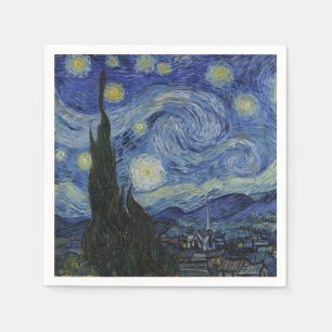 Guardanapo De Papel A Noite Estrelada, pintura a óleo, Vincent Van Gog