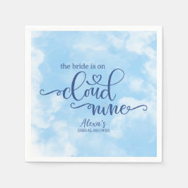 Guardanapo De Papel A Noiva está na Nuvem 9 de Papel