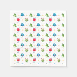 Guardanapo De Papel A nossa Festa de aniversário de Monstro Pequeno