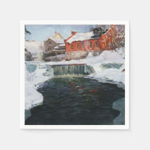 A nova fábrica em Lillehammer, Thaulow, Frits