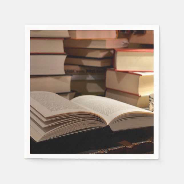 Guardanapo De Papel A pilha de livros TBR (Frente)