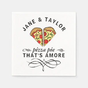 Guardanapo De Papel A pizza do amor adiciona nomes
