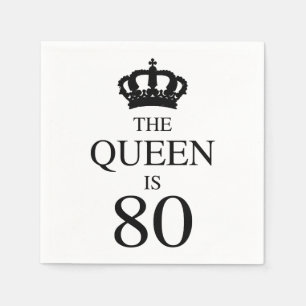 Guardanapo De Papel A rainha é 80