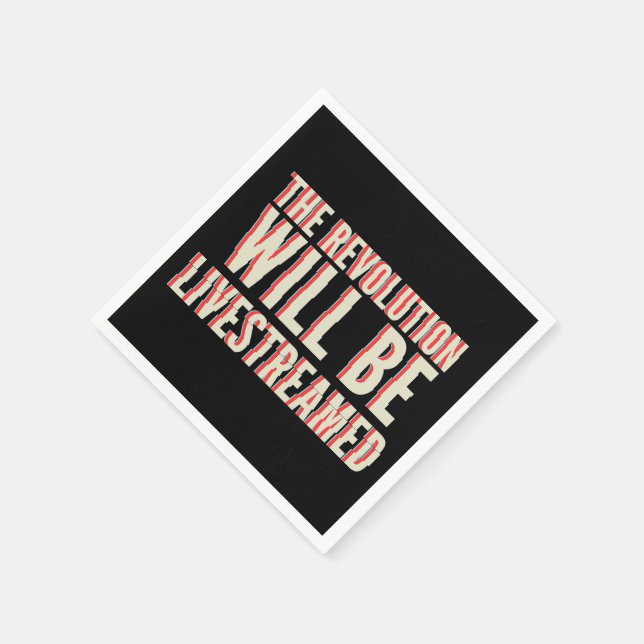Guardanapo De Papel A Revolução Será Transmitida Ao Vivo (Canto)