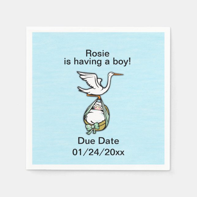 Guardanapo De Papel A Tempestade Carregar um Menino (Frente)