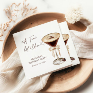 Guardanapo De Papel A Tini Bit Older Birthday Party Welcome Sign