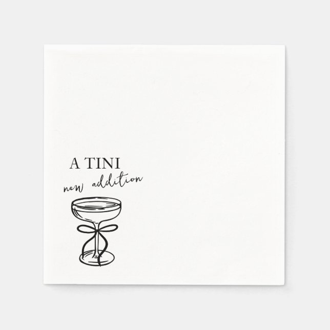 Guardanapo De Papel A Tini New Addition Martini Hand Drawn Cocktail (Frente)
