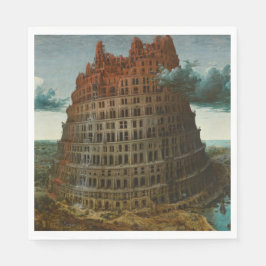 Guardanapo De Papel A Torre de Babel (por Pieter Bruegel, o Velho)