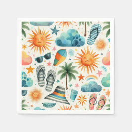 Guardanapo De Papel A vida é uma praia