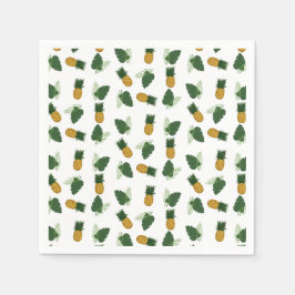 Guardanapo De Papel Abacaxi E Folhas De Palma