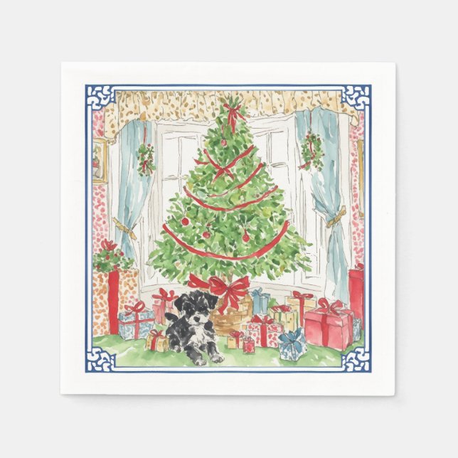 Guardanapo De Papel Abaixo da Árvore de Natal (Frente)